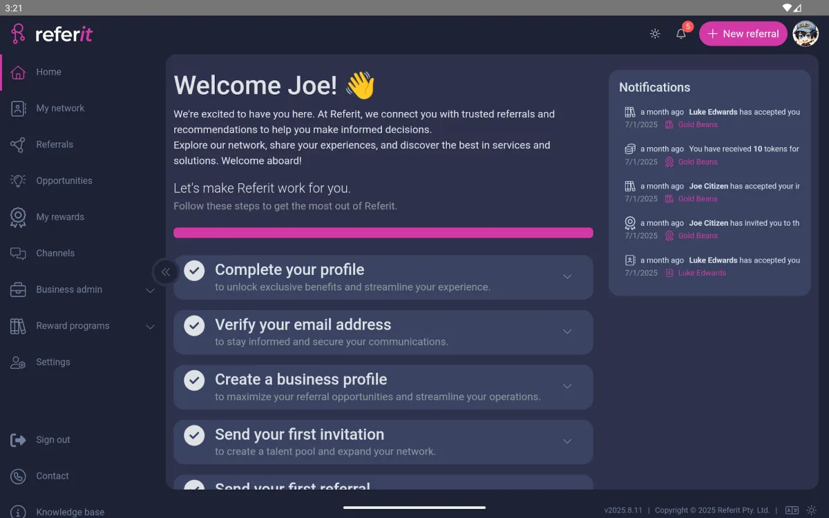 Referit.ai screenshot 2