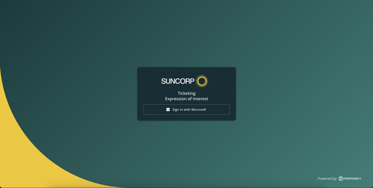 Suncorp platform screenshot